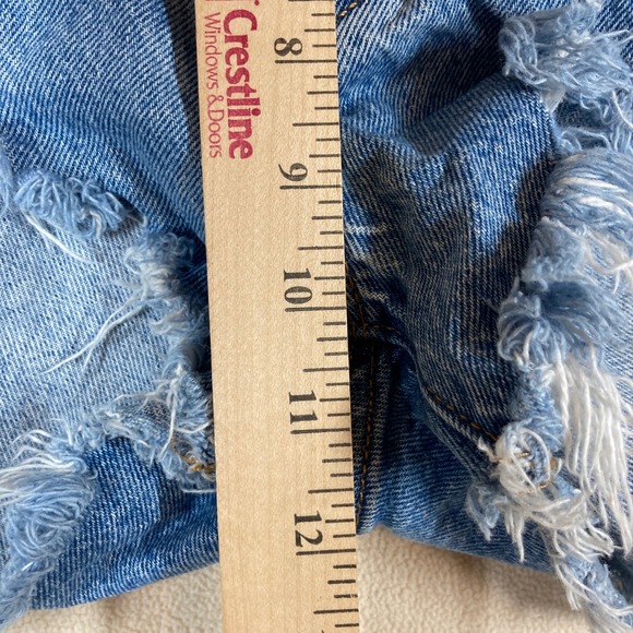 Vintage LEVIS Big E 501 Women's Jean‎ Shorts Sz 29 Cut Off Button Fly Classic - Picture 3 of 9